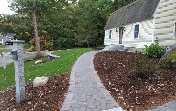 Bow Retaining wall and Walkway
