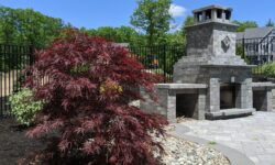 Pool Patio with Fireplace